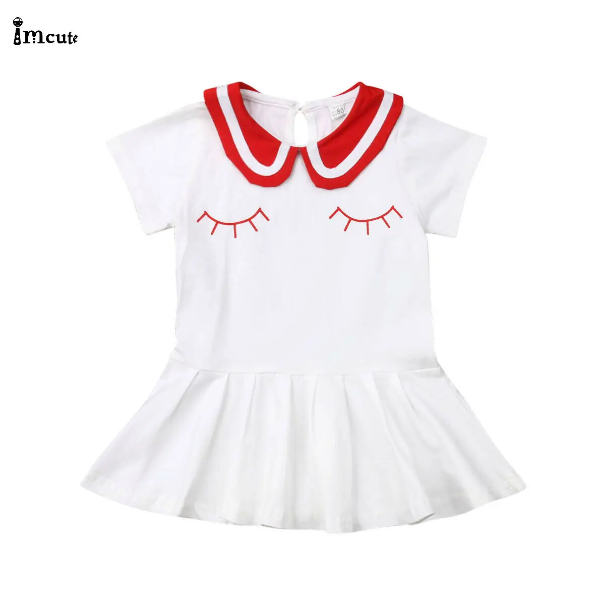 Newborn Infant Toddler Cute Baby Girls 2019 New Summer White Casual Dress Bow-Knot Party Princess Tutu Clothes | Детская одежда и