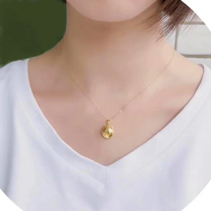 SILVER AGELESS 18K Yellow Gold Cat Pendant Necklaces Jewelry Necklace Women Animal | Украшения и аксессуары