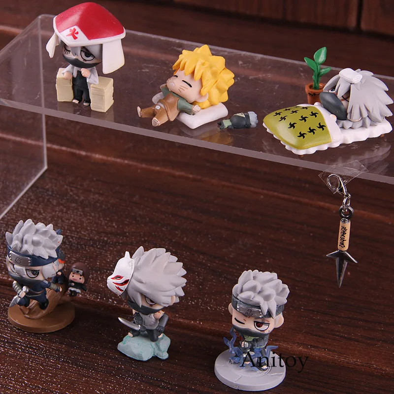 Наруто Shippuden Petit Chara Land Hatake kakahi Uzumaki Наруто фигурка ПВХ Коллекционная модель игрушки куклы 6 шт./компл