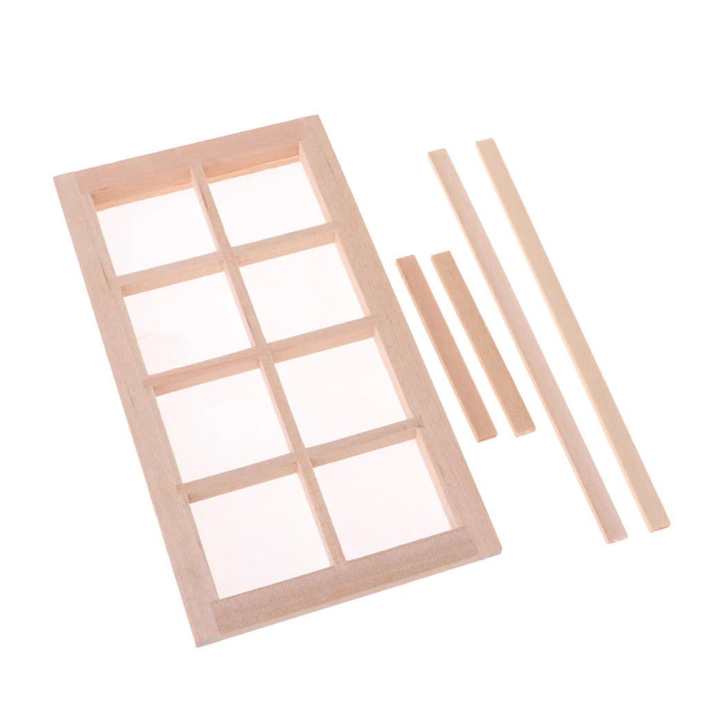 1/12 кукольный домик Сделай Сам деревянная миниатюрная оконная дверная рама рамка