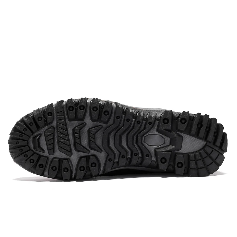 Boots Winter with Fur Warm Snow Men Working Shoes Fashion Rubber Ankle 45 | Обувь