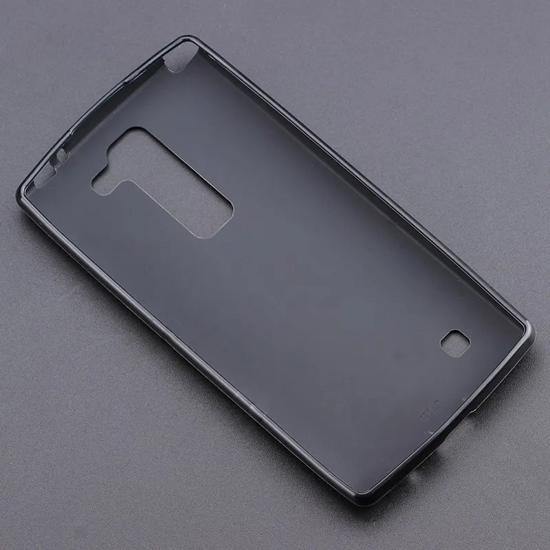 Черный гелевый ТПУ тонкий мягкий анти Лыжный чехол задняя крышка для LG Spirit H440N H440Y