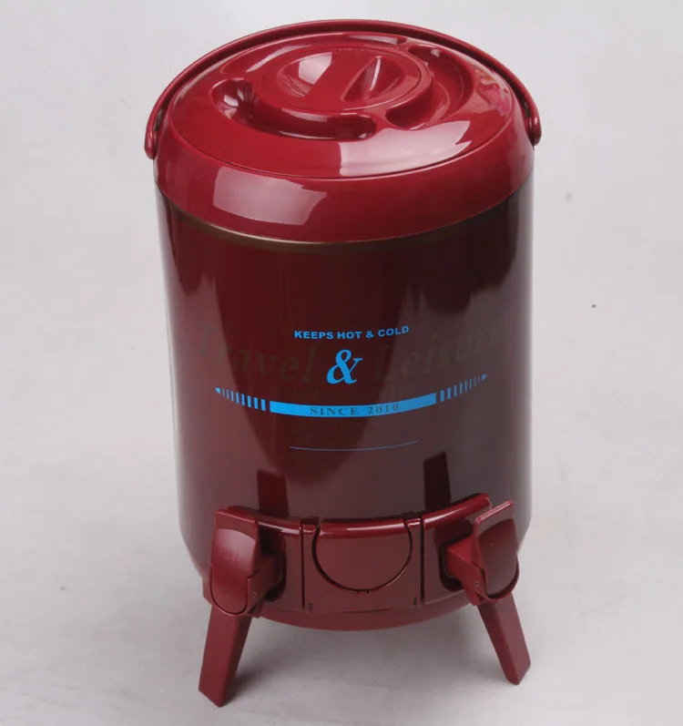 Двойной Изолированный чайный кулер ведро холодная нержавеющая сталь для льда