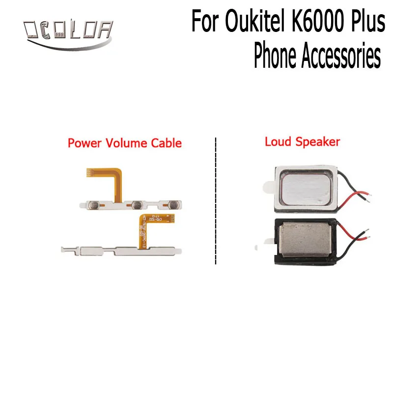 Ocolor для Oukitel K6000 Plus громкий динамик зуммер звонка Запасные части для Oukitel K6000 Плюс Кнопка питания Кнопка громкости гибкий кабель