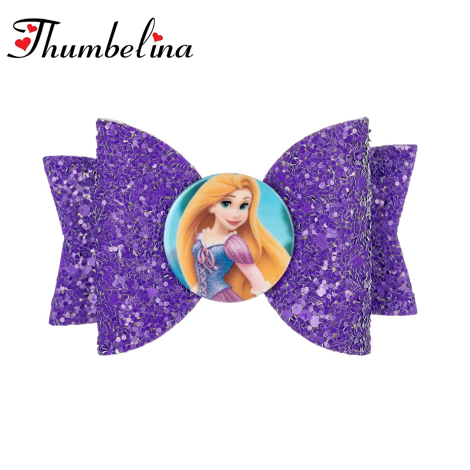 3 5 дюйма милые розовые блестящие банты для волос с героями мультфильмов летние