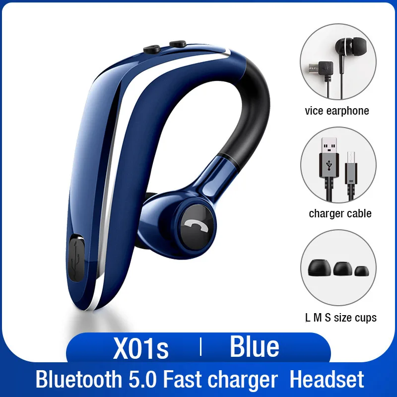 Lymoc X01 Bluetooth наушники быстрое зарядное устройство беспроводные гарнитуры V5.0 Графен рог Hifi стерео HD микрофон громкой связи для iPhone Android - Цвет: X01s Blue