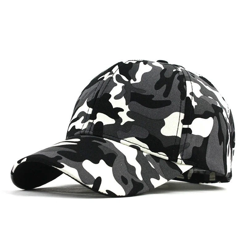 [FLB] Snow Camo Baseball Cap Men Tactical Cap Camouflage Snapback Hat For Men High Quality Bone Masculino Dad Hat Trucker F187