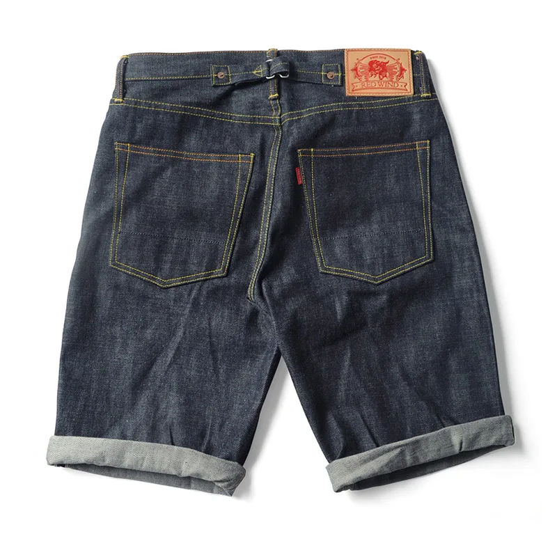 UNWASH 503 type 16,5 oz мужские джинсовые шорты летние свободные прямые повседневные шорты длиной до колена с Парижской пряжкой