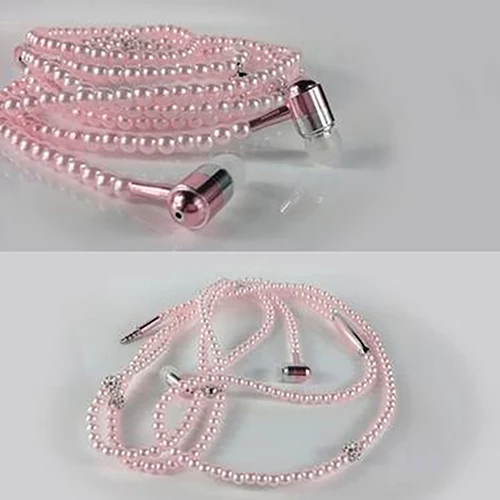 Женская модная гарнитура с искусственным жемчугом универсальная Проводная