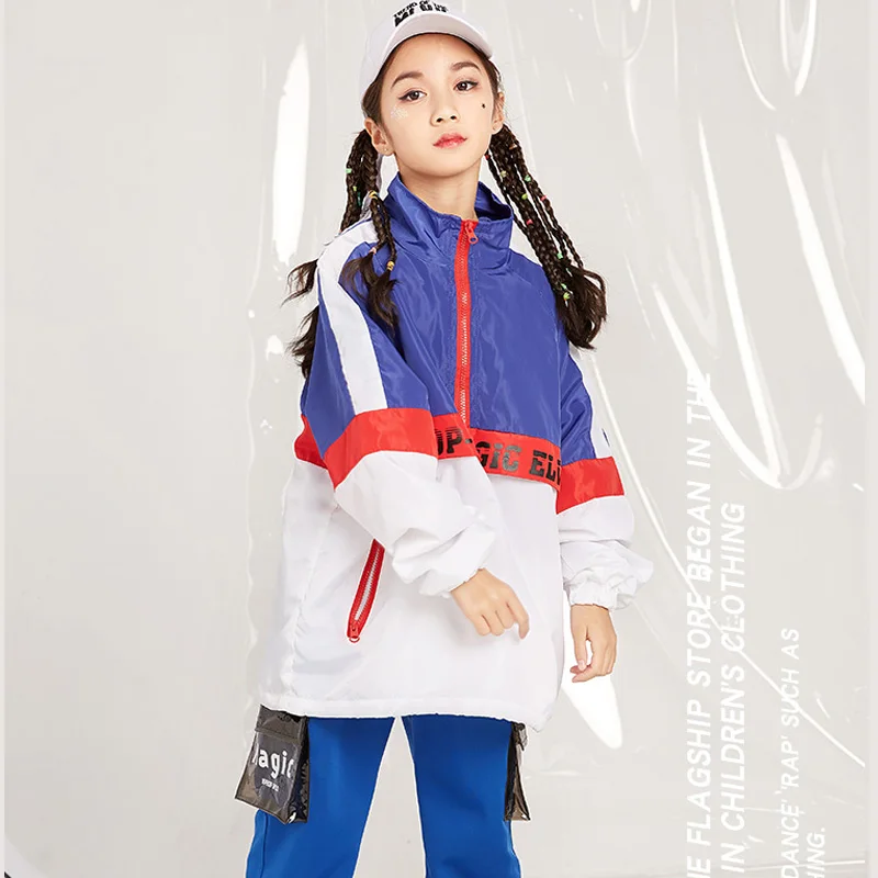 Новая детская свободная одежда в стиле хип хоп для уличных танцев Детская