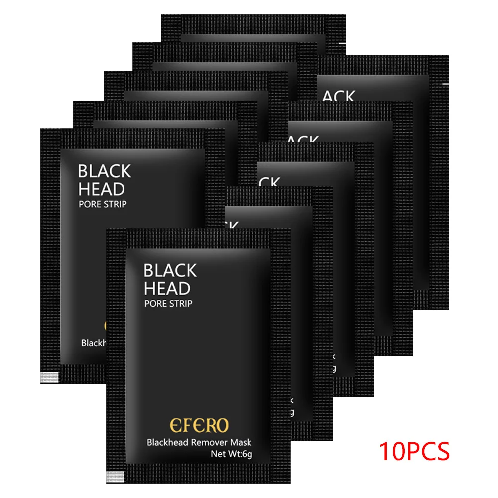 10pcs 5/10 шт. уход за кожей лица маска для удаления черных точек удалитель черных точек прыщей пилинг черная маска макияж Красота маски от черных точек для очистки от акне - Цвет: 10pcs