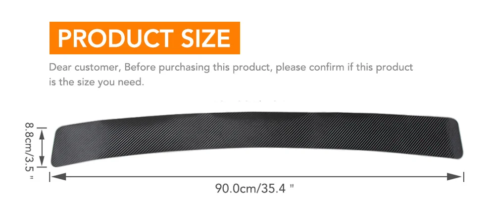 Автомобильный Стайлинг задний багажник из углеродного волокна защитная