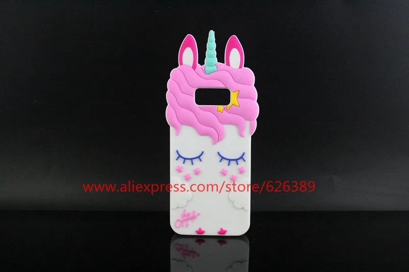 3D Единорог кошка силиконовый чехол для телефона чехол для samsung Galaxy S7 край S8 S9 Plus Note 8 9 J3 J4 J5 J6 J7 J8 A6