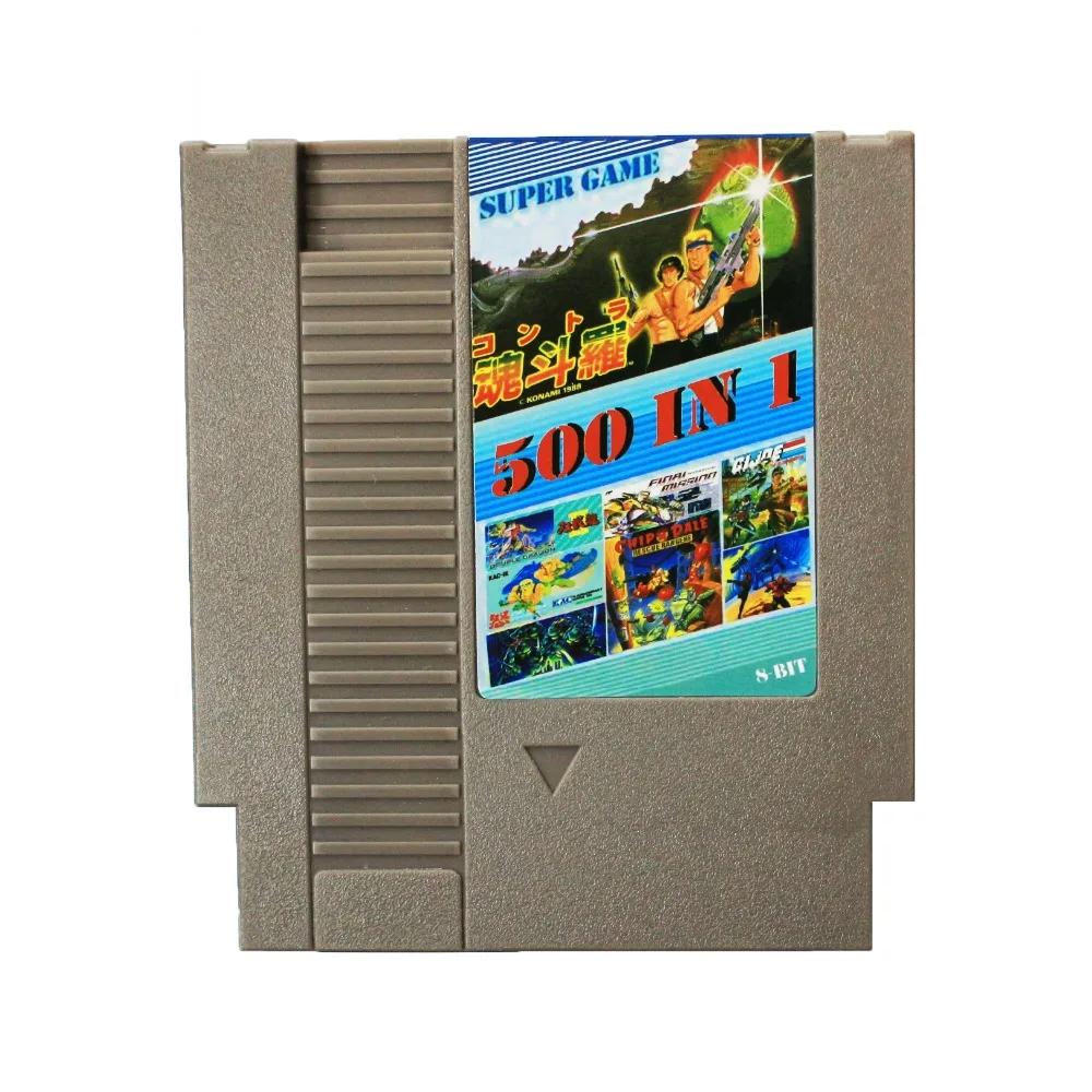 

Hot Sale!500 In 1 collection 72 Pins 8 Bit Game Card Drop Shipping