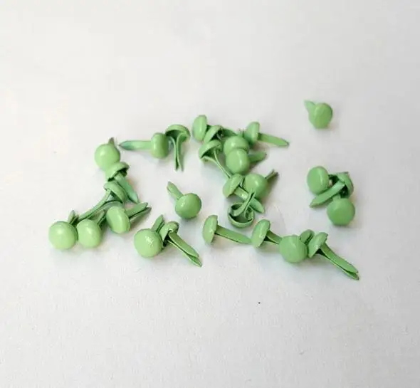 Light Green 200 шт 4,5*8 мм скрапбук металлические украшения для скрапбукинга аксессуары для скрапбукинга украшения для свадебных принадлежностей Детские куклы бумажное ремесло - Цвет: Light Green