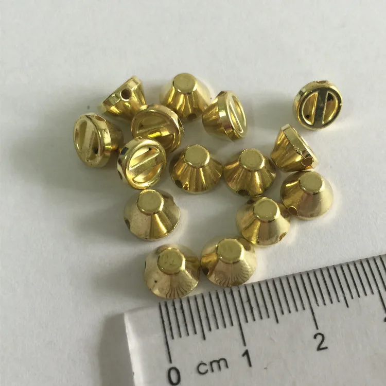 New ABS 8mm GOLD Spikes Craft Bag Leather Accessories DIY Rivet and Studs Spike Sewing glue on nailhead 200pcs/lot | Дом и сад