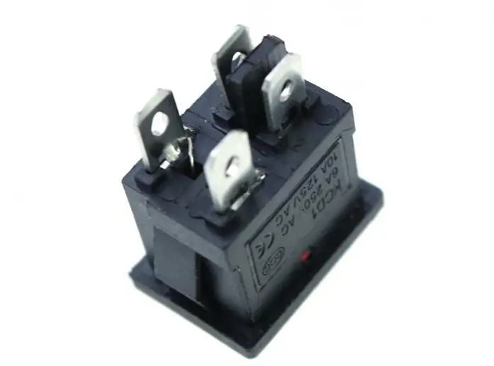 KCD1 ВКЛ-ВЫКЛ 4Pin лодка автомобиля кулисный переключатель 6A/10A 250 V/125 V AC красный желтый и зеленый цвета синий, синий, на пуговицах, Лучшая цена KCD1