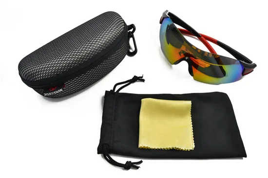 Black Red WEST BIKING очки для велоспорта, UV400, ветрозащитные очки для горного велосипеда, Bicicleta, солнцезащитные очки, 5 цветов, Ciclismo, велосипедные очки - Цвет: Black Red