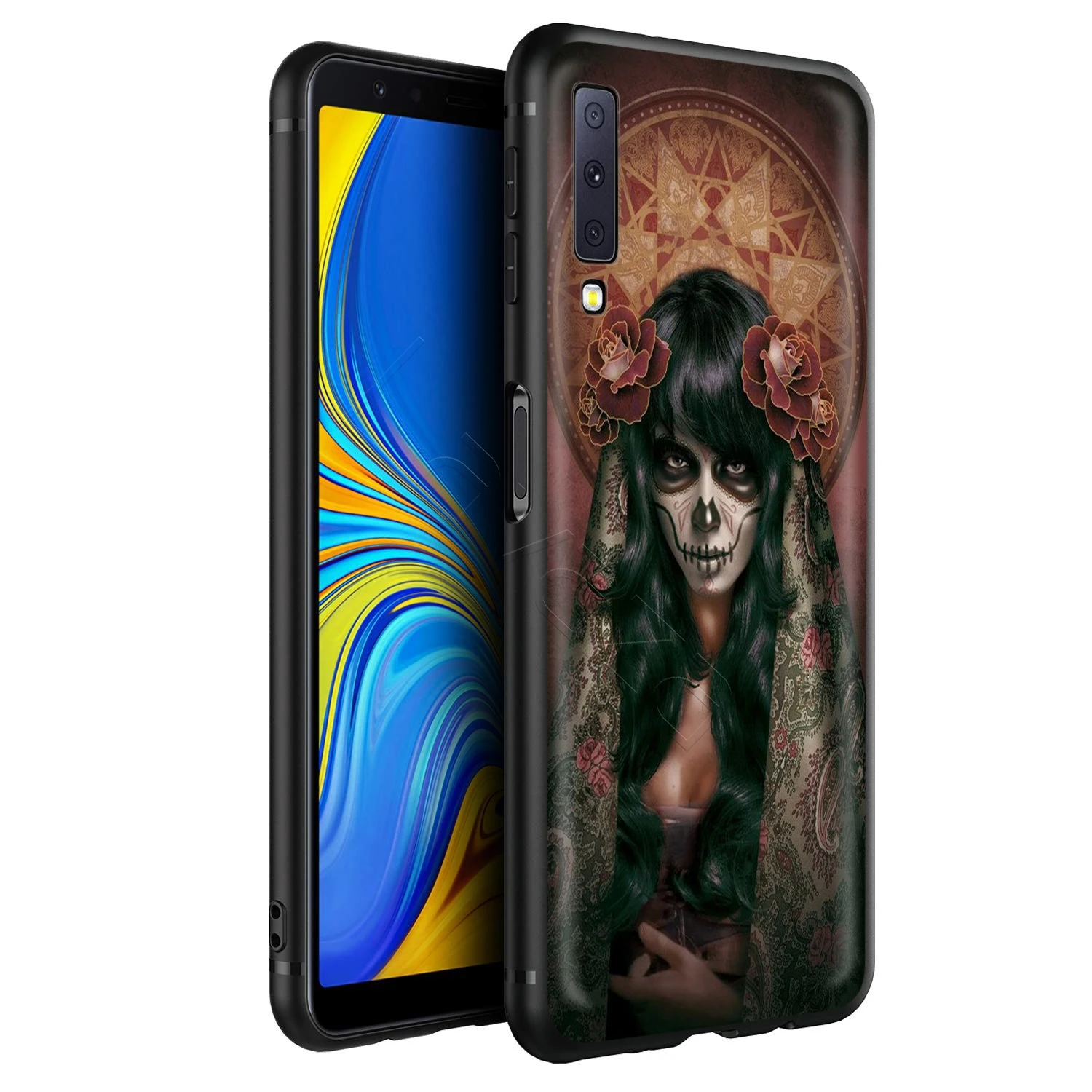 Праздничный мексиканский чехол День мертвых для Samsung Galaxy S20 S10 S9 S8 S7 S6 Plus Note 9 8 M30 M20