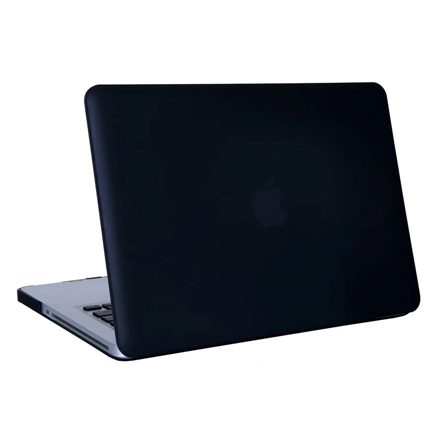 RYGOU Матовый Жесткий Чехол для старого MacBook Pro 13 13,3 дюймов Чехол(A1278 CD-ROM) выпуск 2012/2011/2010/2009/2008 - Цвет: Matte Black