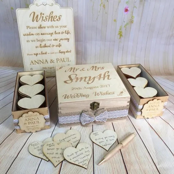 Под заказ деревянная Рабочая Гостевая книга альтернативная коробка с желаниями