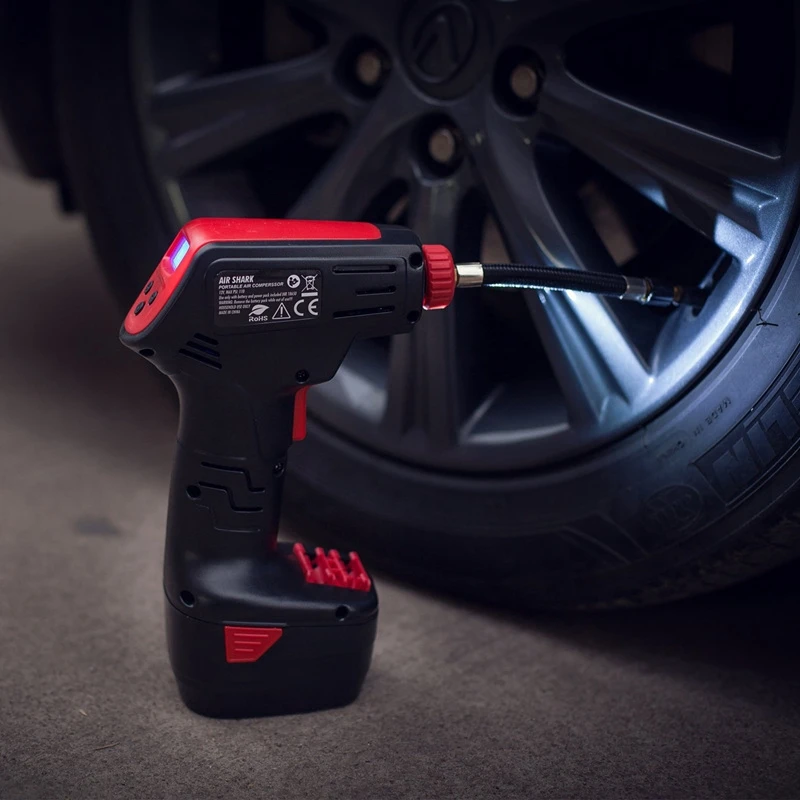 Koop Auto Draadloze Luchtcompressor Dc 12V Oplaadbare Elektrische Band Luchtpomp Draagbare Digitale Tire Inflator Eu Us Plug
