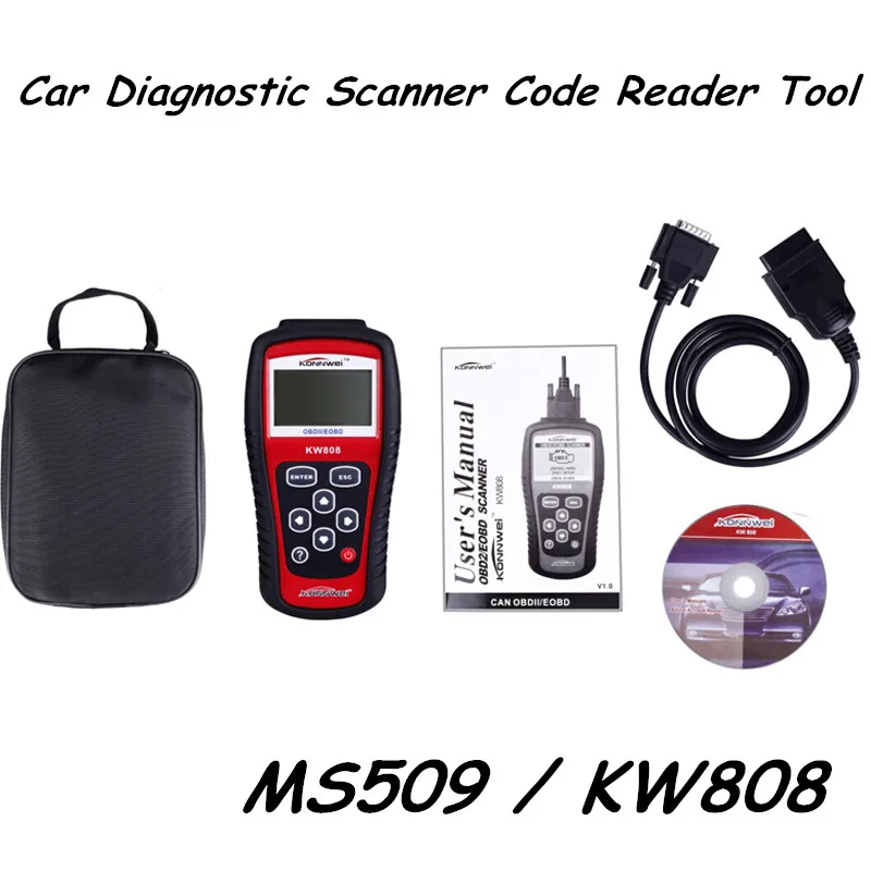 Горячая Распродажа автоматический диагностический сканер MS509 KW808 OBD2 EOBD