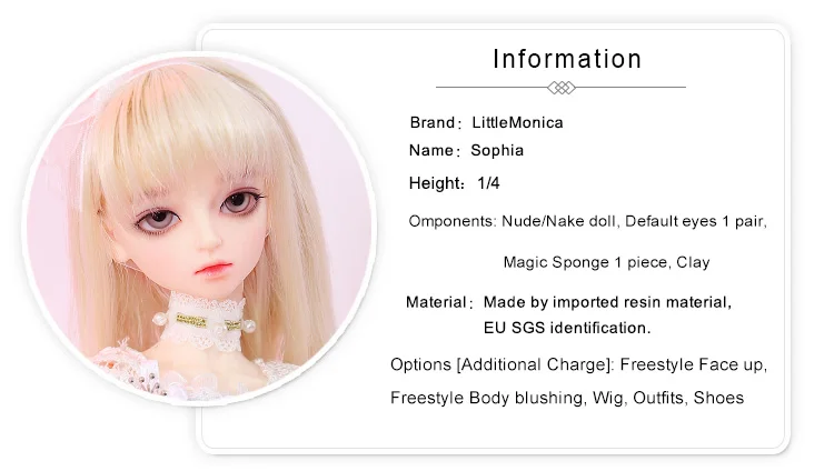 Littlemonica LM Sophia 1/4 BJD SD полимерная фигурка детский шар шарнир Кукла глаза высокое качество игрушки магазин девочка мальчик подарки