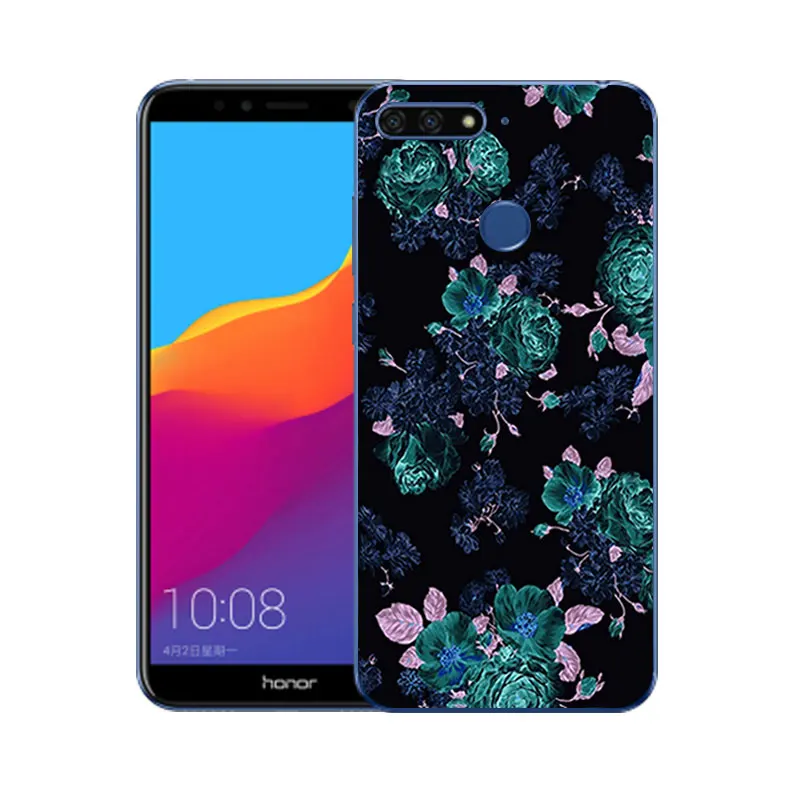 Чехол 5 7 дюйма для Huawei Honor 7A Pro силиконовый чехол с полной защитой разноцветный