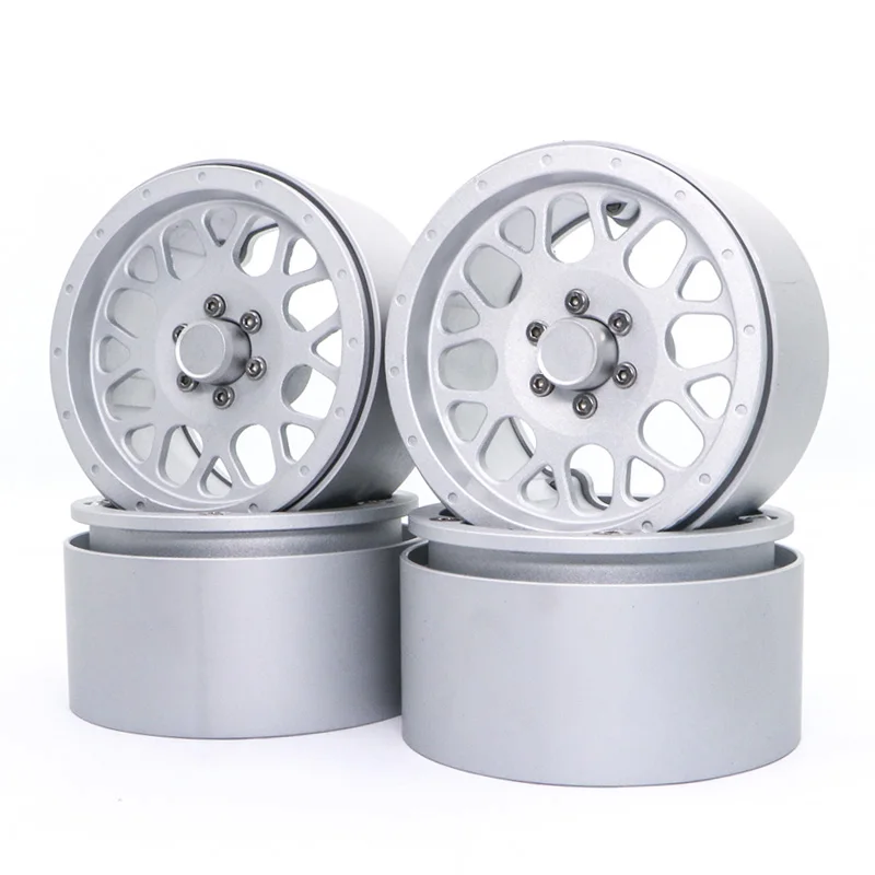 DJX 4 шт. алюминиевый сплав 2 дюймов Beadlock Колесные диски для 1/10 RC Рок Гусеничный