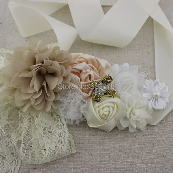 2 шт./компл. винтажная лента цвета слоновой кости ремень повязка на голову с