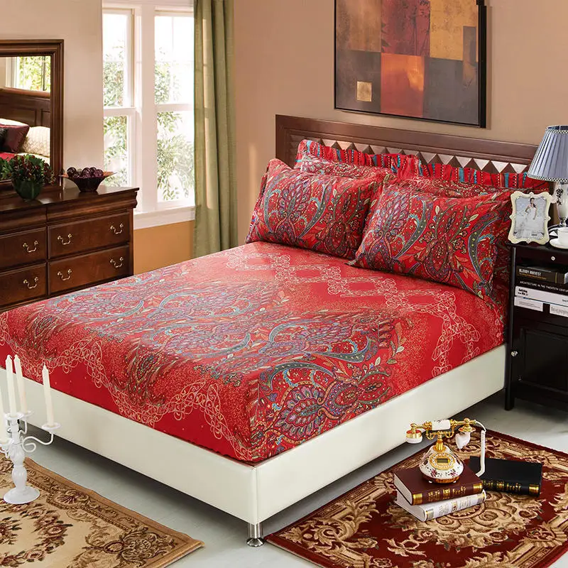 Натяжная простыня наматрасник из 100% хлопка наволочка шлифовальная ткань с