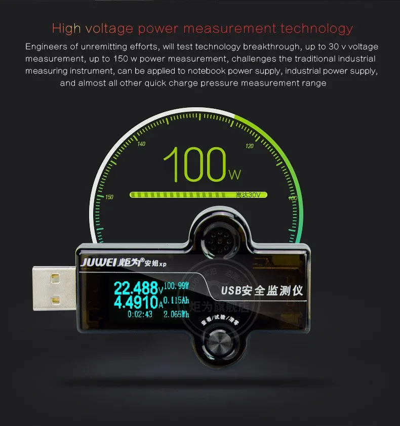 HiDANCE USB OLED тестер безопасности измеритель тока зарядное устройство Амперметр Вольтметр батарея мобильный источник питания Обнаружение емкости
