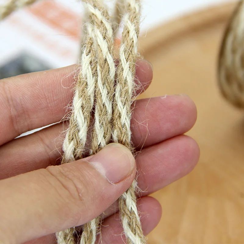 5 м DIY Ремесло винтажный натуральный Hessian джутовый шпагат веревка Свадебная вечеринка Мешковина Лента Декор для дома катушка фестиваль Скрапбукинг 9 видов стилей