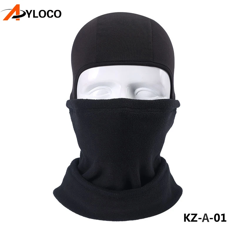 Балаклава мотоциклетная маска для лица термальная флисовая тактическая