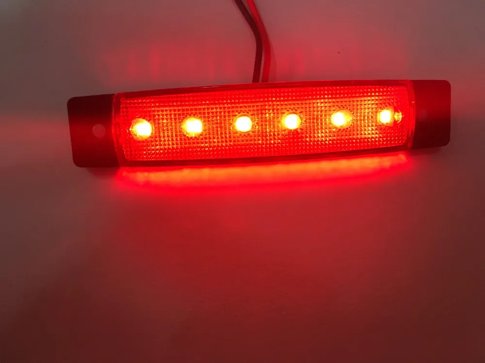 8x12 v 6 Светодиодный Боковой габаритный индикатор лампы для автомобиля для грузовика и прицепа Янтарный красный синий белый зеленый Клиренс автобус