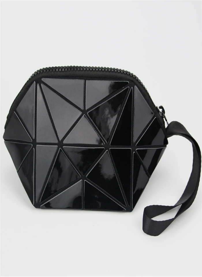 New Luminous Geometric Bags Fashion Women Casual Clutch Evening Bags Geometric Fold Over Handbags Swimming Bag Women