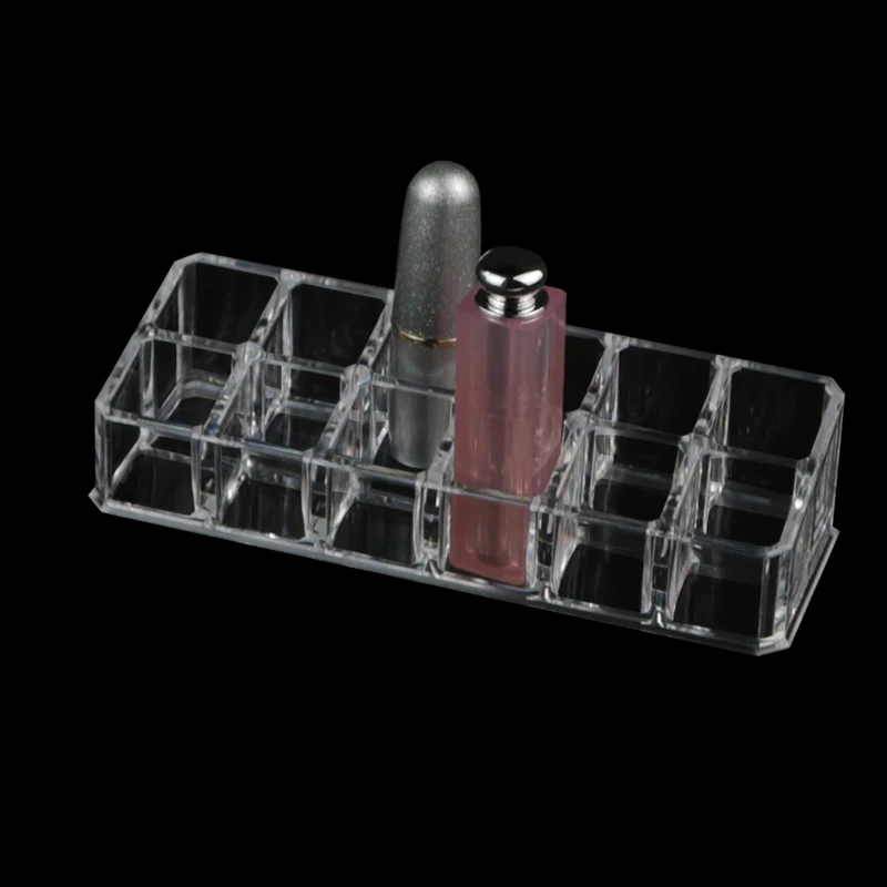 12 отделений коробка для хранения губной помады органайзер макияжа косметический