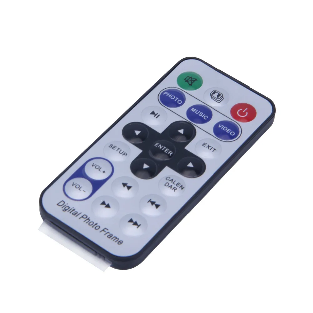 CLCU 7 &quotHD TFT LCD цифровая фоторамка с MP3 MP4 slideshow Clock Remote Настольный Видеоплеер