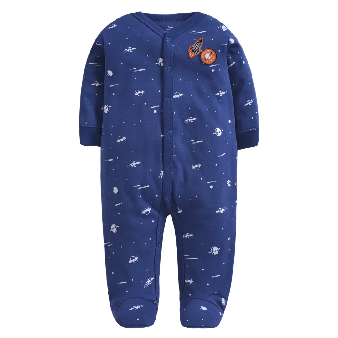 Детский хлопковый комбинезон с длинными рукавами для мальчиков, jumsuit, одежда для маленьких мальчиков от 0 до 3 месяцев зимняя одежда для маленьких девочек, комбинезон