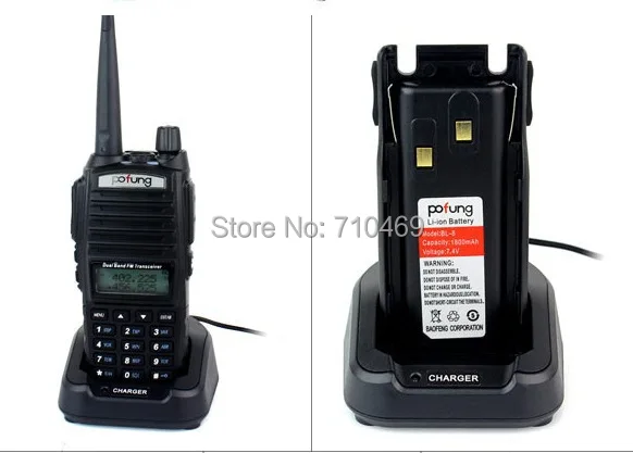 DHL Бесплатная доставка + Pofung uv 82 uv82 Двухдиапазонная 5 Вт мощность VHF UHF Военная