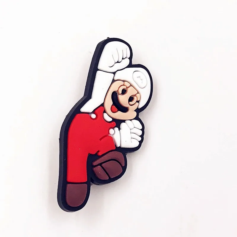 6 шт. гриб из Super mario bros характер ПВХ фигурки застегивающиеся булавки значки броши