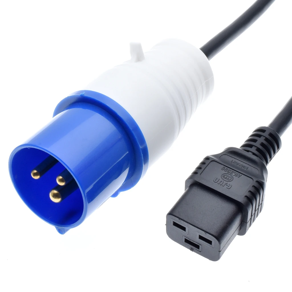 IEC 332P6 подключается к гнездовой розетке IEC 332C6 и соединителю C19 с штекерным входом IEC 60320 C20, IEC309 332P6 к IEC 320 C19