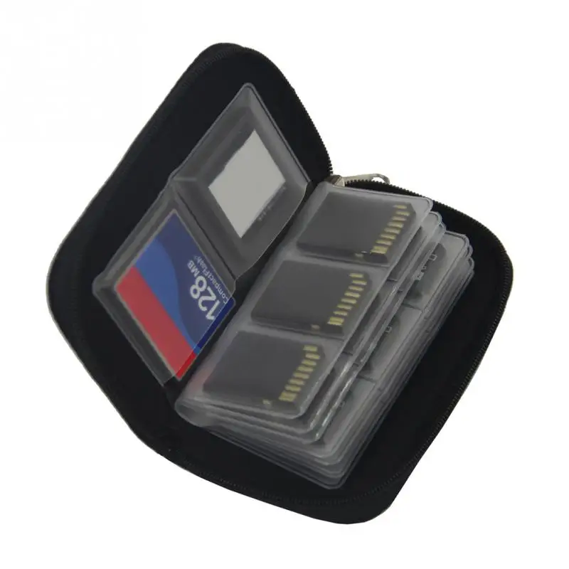 Нейлоновый 22 слота для карт памяти, сумка для карт памяти SD, SDHC, MMC, CF, Micro SD, держатель для карт, сумка для хранения, защитный чехол для переноски