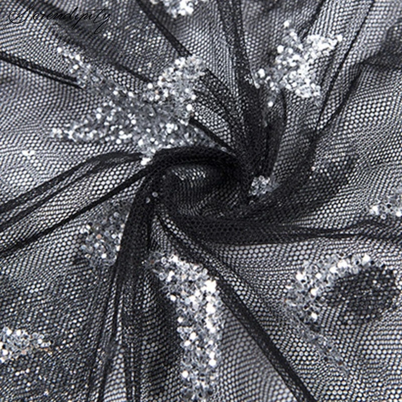 Сексуальный прозрачный в сеточку праздничное мини-платье женское бронзовое