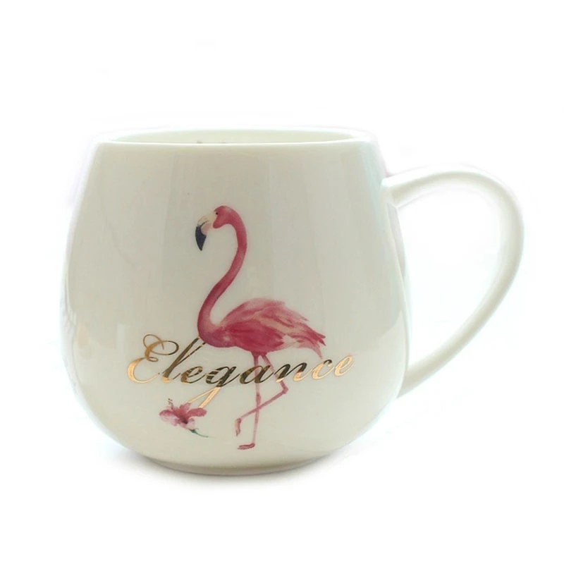 2018 INS горячий Фламинго милая розовая керамическая чашка молочный кофе на завтрак
