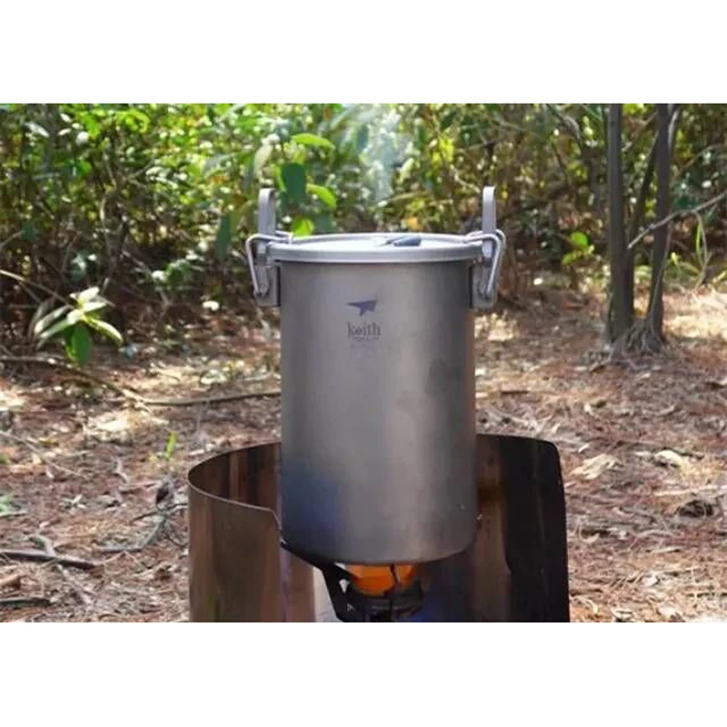 Кит Ti6300 Многофункциональный титановый горшок кухонная посуда светильник вес