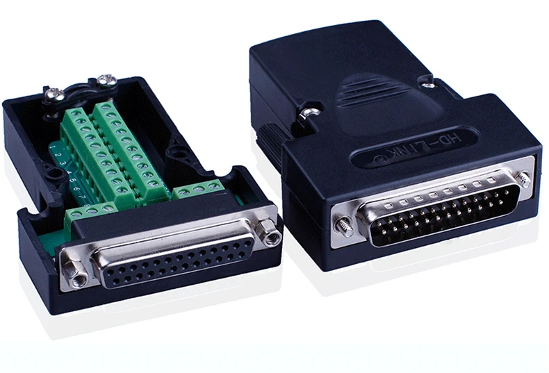 D-SUB разъем DB25 мужской/женский 25Pin разъем DB25 Breakout терминал Solderless разъемы