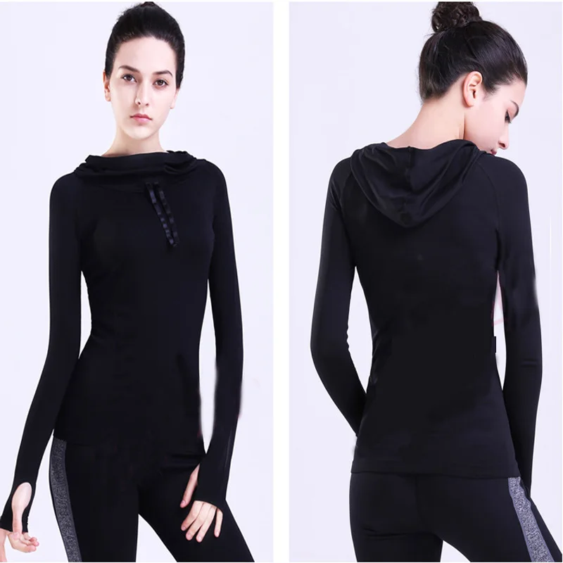 Женская куртка с капюшоном UMLIFE Спортивная приталенная дышащая кофта длинным