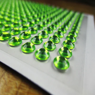 green 504 шт, 6 мм стразы, аппликация, сделай сам, скрапбукинг, украшение, акриловая смола, бриллиантовые наклейки, паста на чехол для телефона, наклейки на стену автомобиля - Цвет: green
